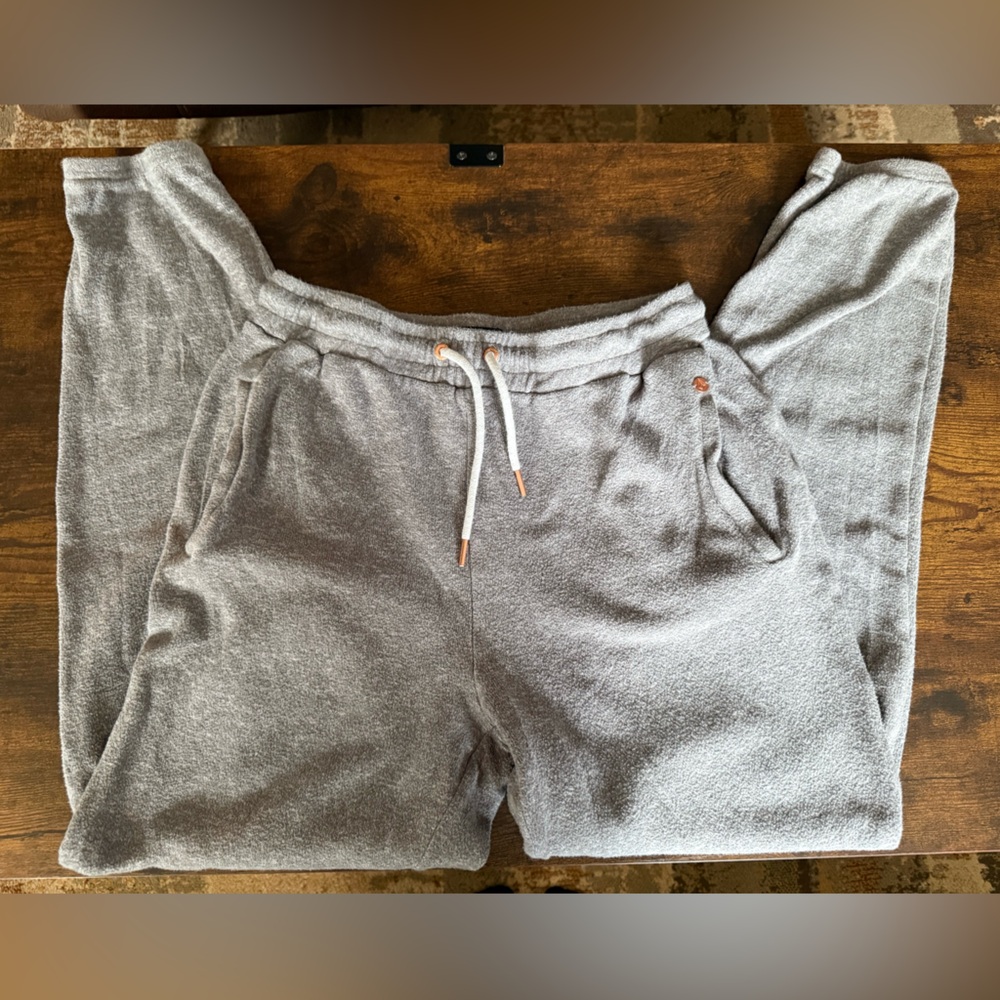 Gray Sweatpants with Drawstring